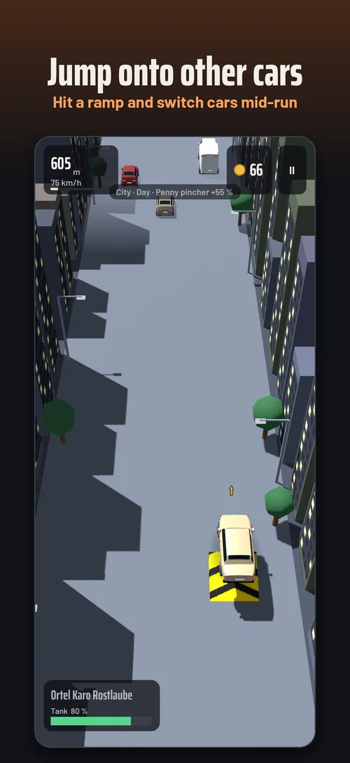 Jump onto other cars