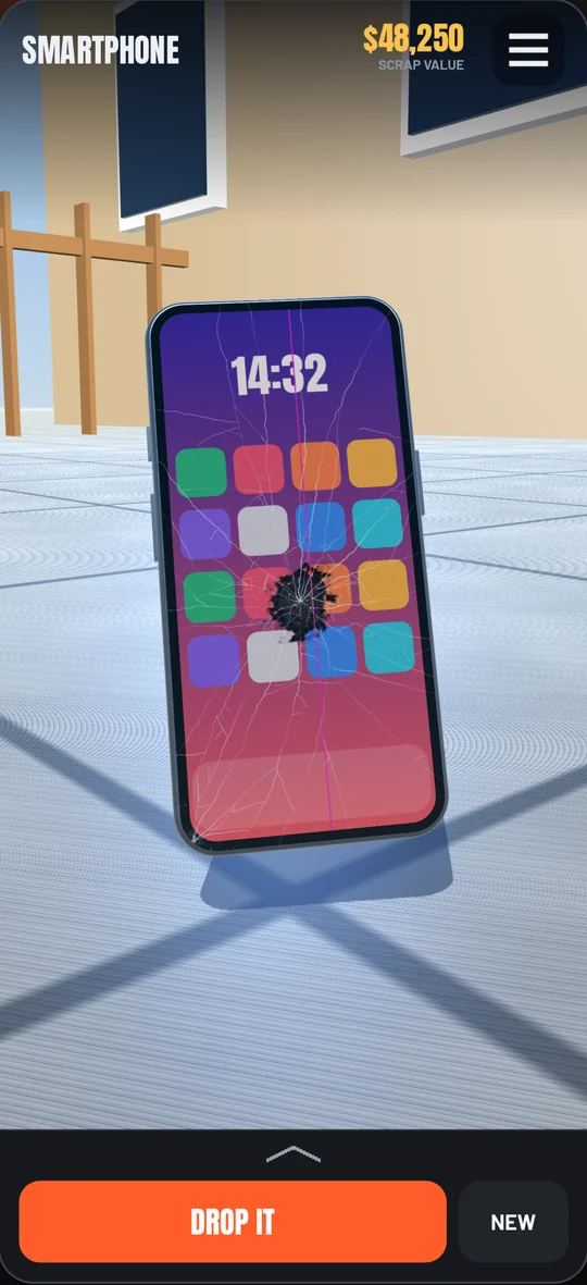 Crackfall on iPhone